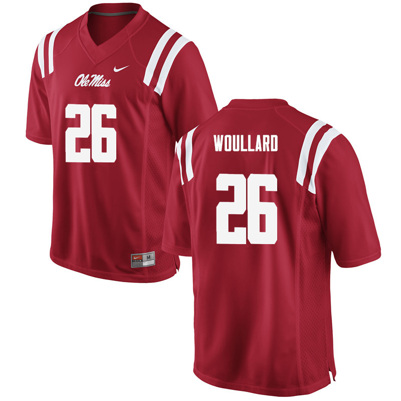 Ole Miss Rebels #26 Isaiah Woullard College Football Jerseys-Red